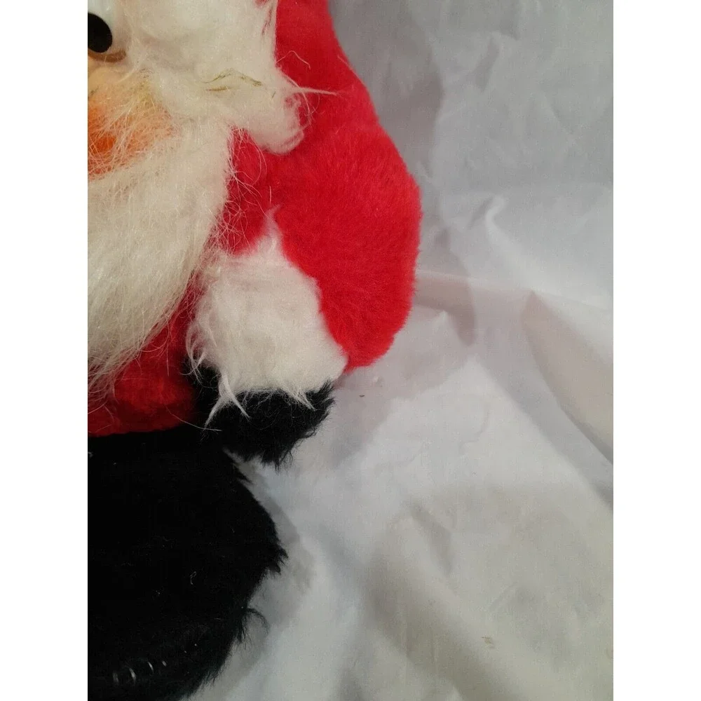 Vintage Santa Gnome Plush With Soot On Face, 1982. 5 Inch